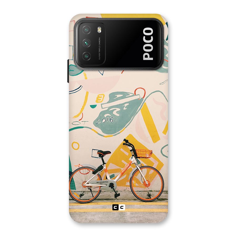 Street Art Bicycle Back Case for Poco M3