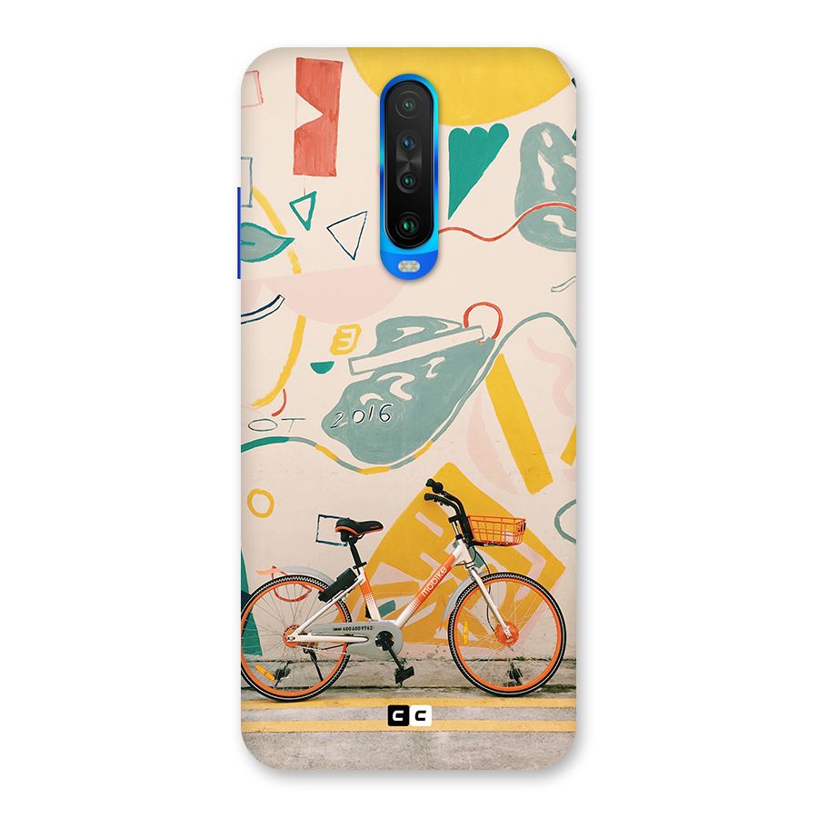 Street Art Bicycle Back Case for Poco X2