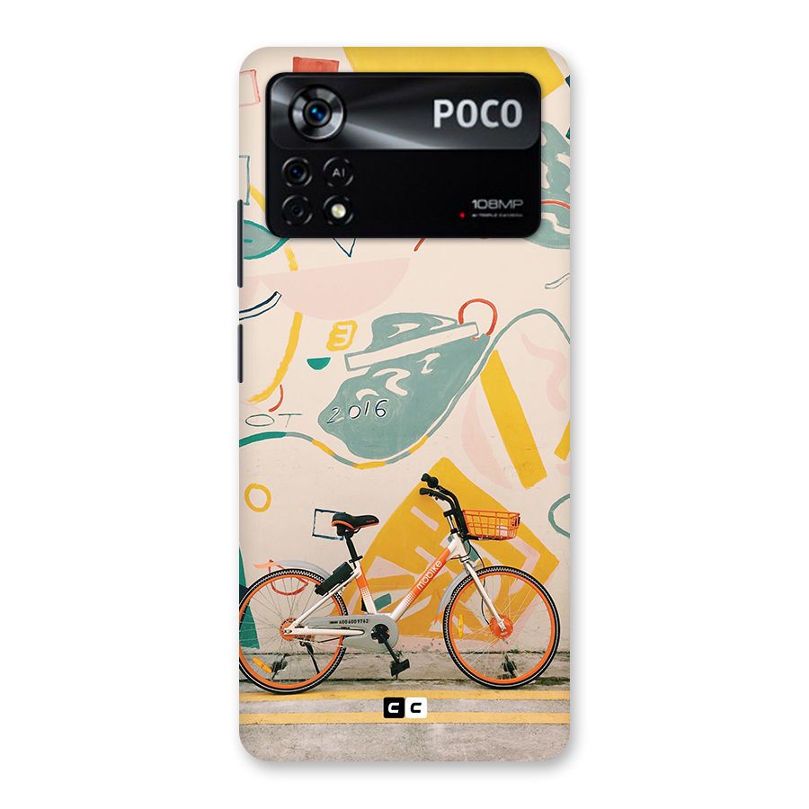 Street Art Bicycle Back Case for Poco X4 Pro 5G