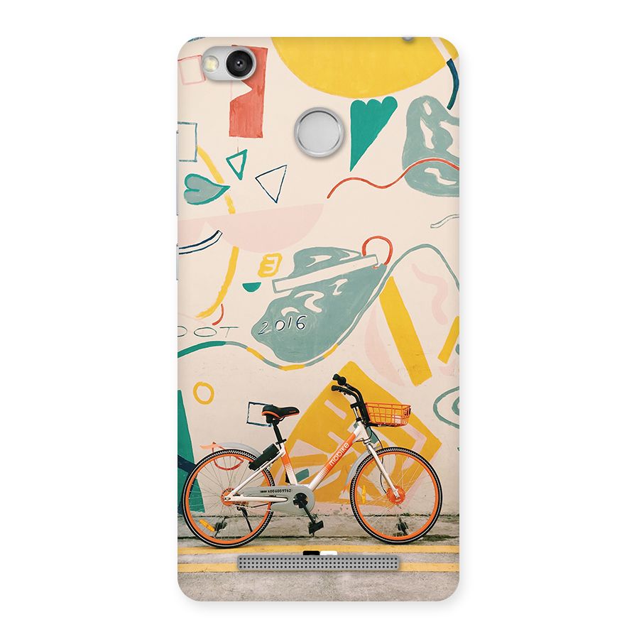 Street Art Bicycle Back Case for Redmi 3S Prime