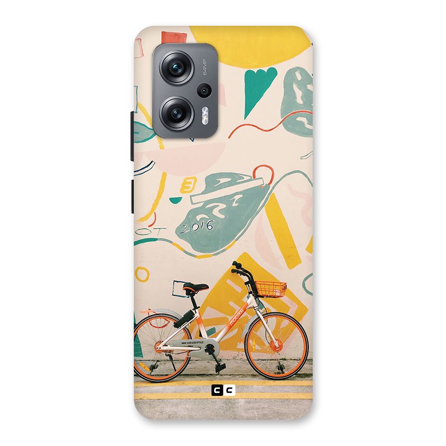 Street Art Bicycle Back Case for Redmi K50i