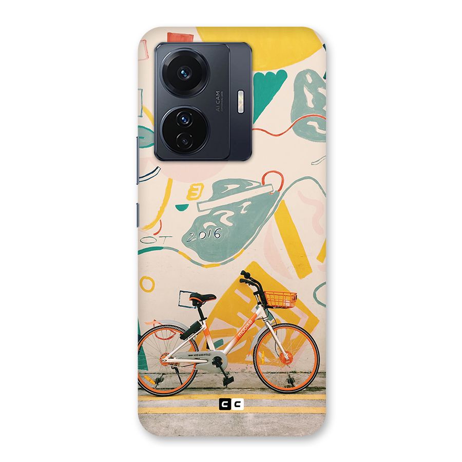 Street Art Bicycle Back Case for Vivo T1 Pro
