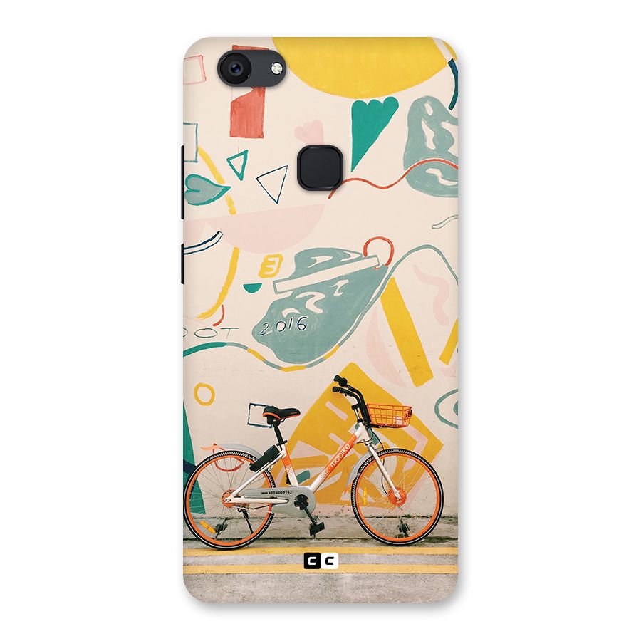 Street Art Bicycle Back Case for Vivo V7 Plus