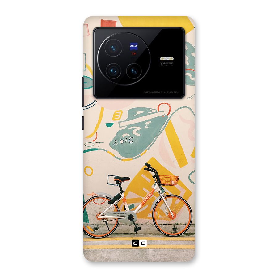 Street Art Bicycle Back Case for Vivo X80