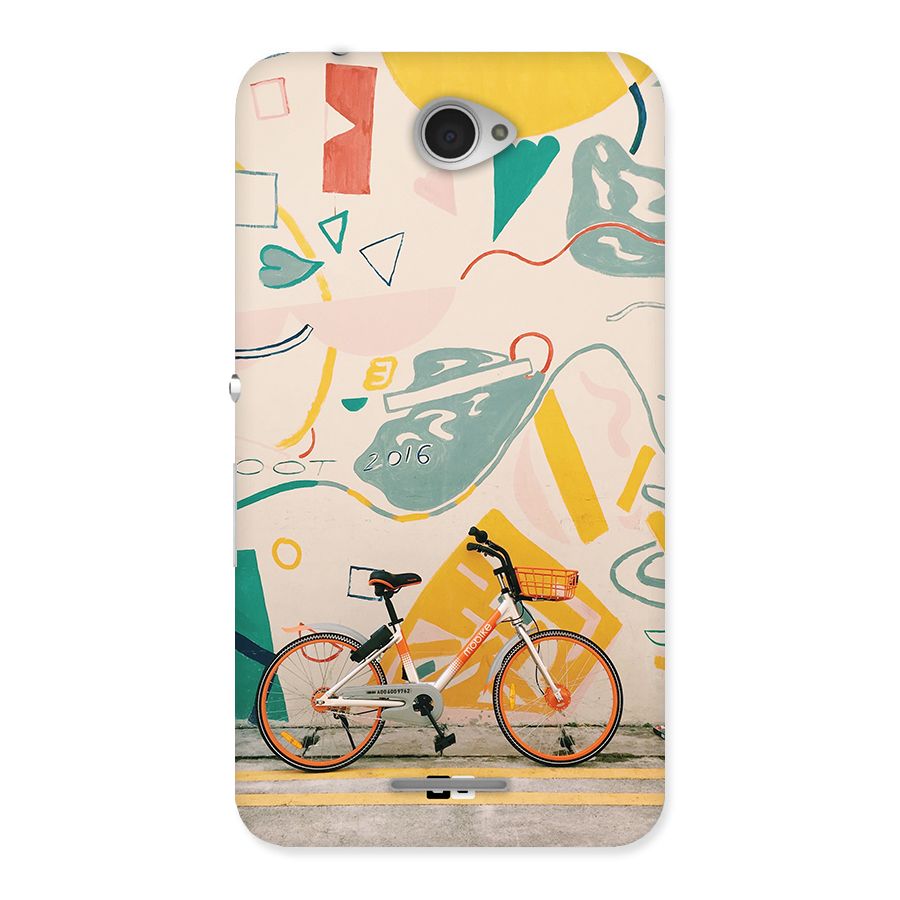 Street Art Bicycle Back Case for Xperia E4