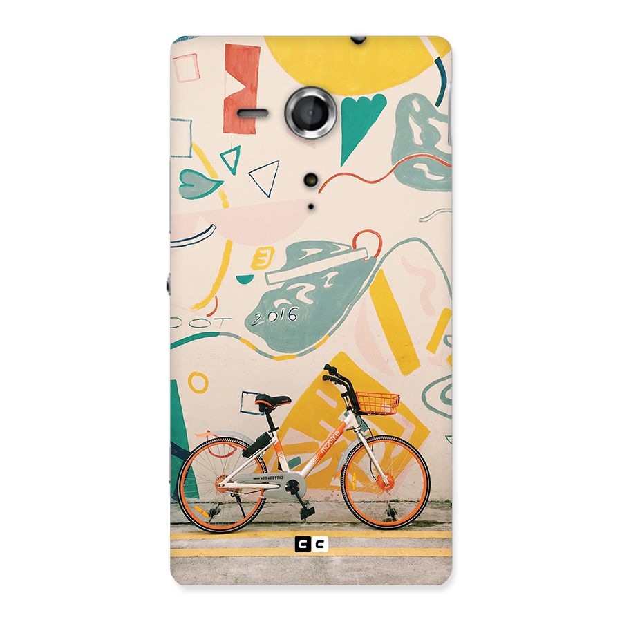 Street Art Bicycle Back Case for Xperia Sp
