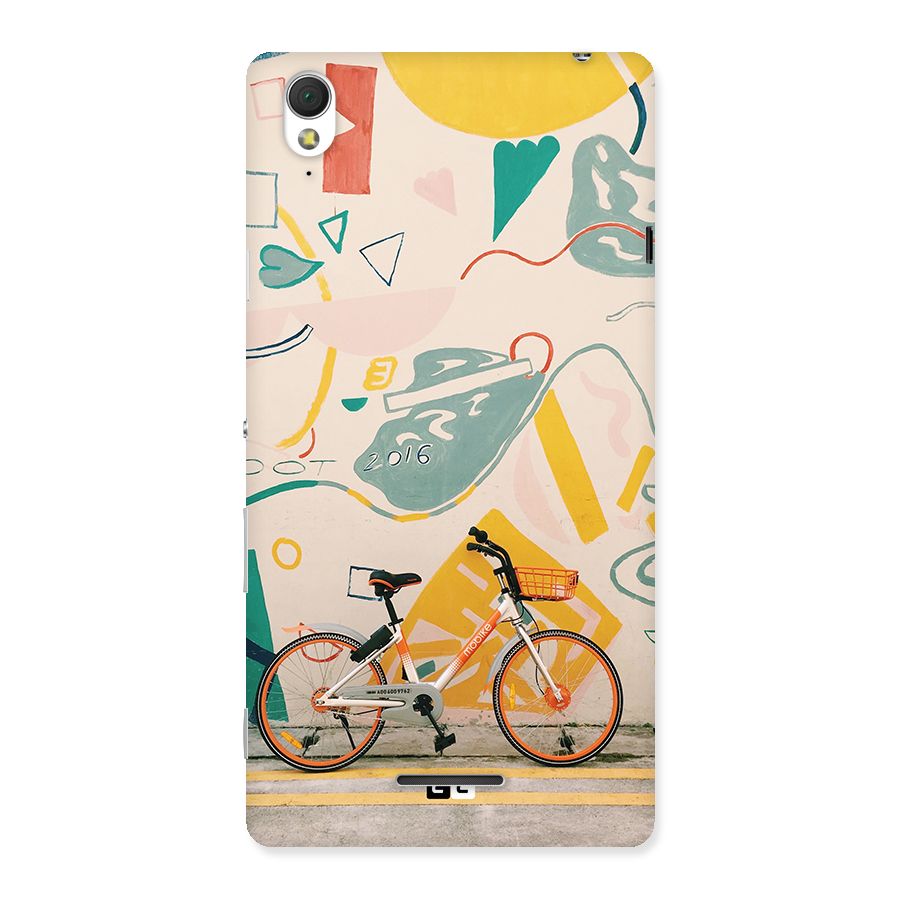 Street Art Bicycle Back Case for Xperia T3