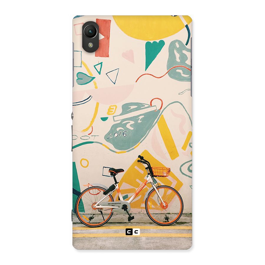 Street Art Bicycle Back Case for Xperia Z1