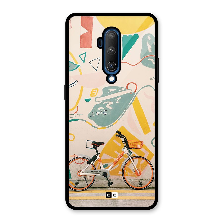 Street Art Bicycle Glass Back Case for OnePlus 7T Pro