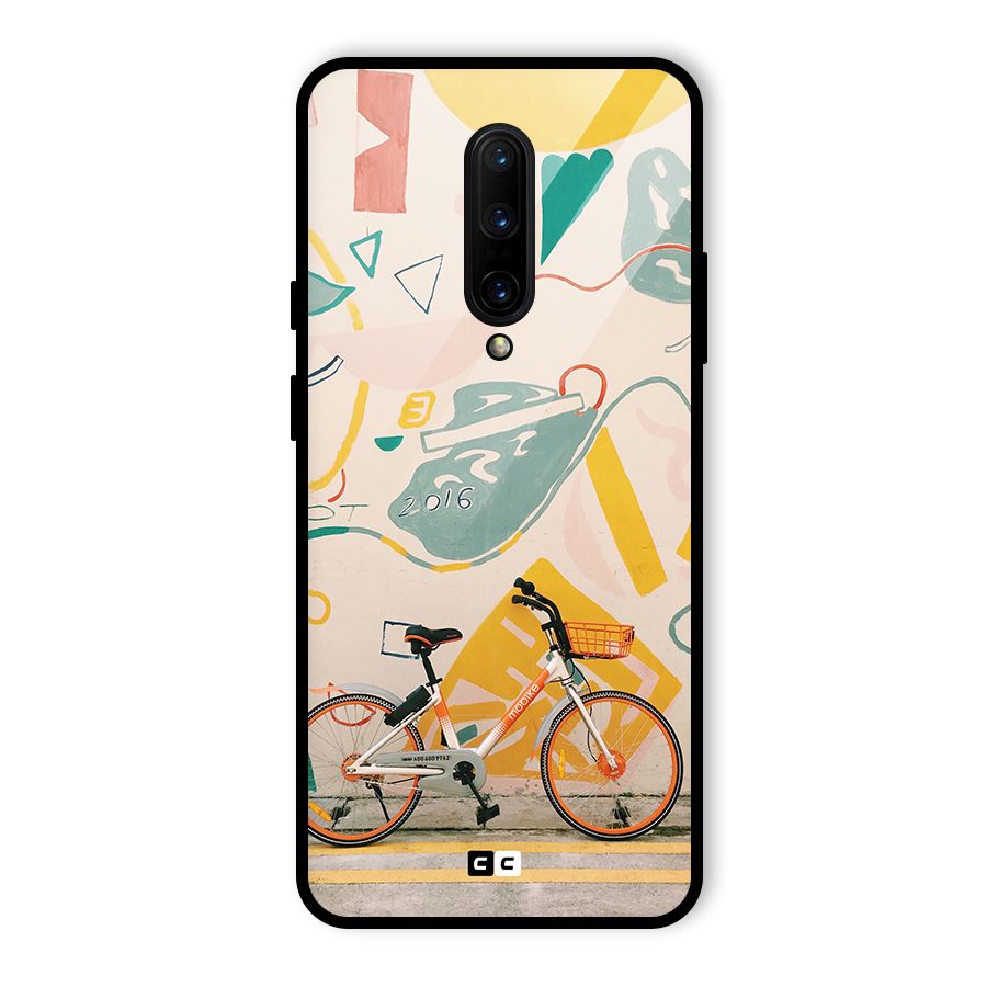 Street Art Bicycle Glass Back Case for OnePlus 7 Pro