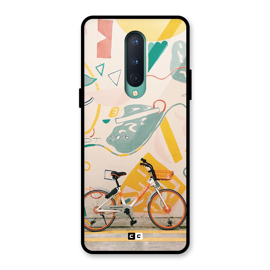 Street Art Bicycle Glass Back Case for OnePlus 8