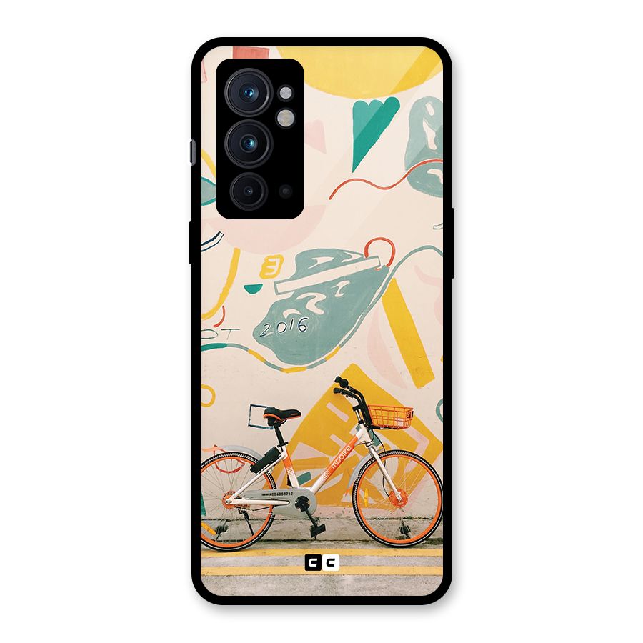 Street Art Bicycle Glass Back Case for OnePlus 9RT 5G