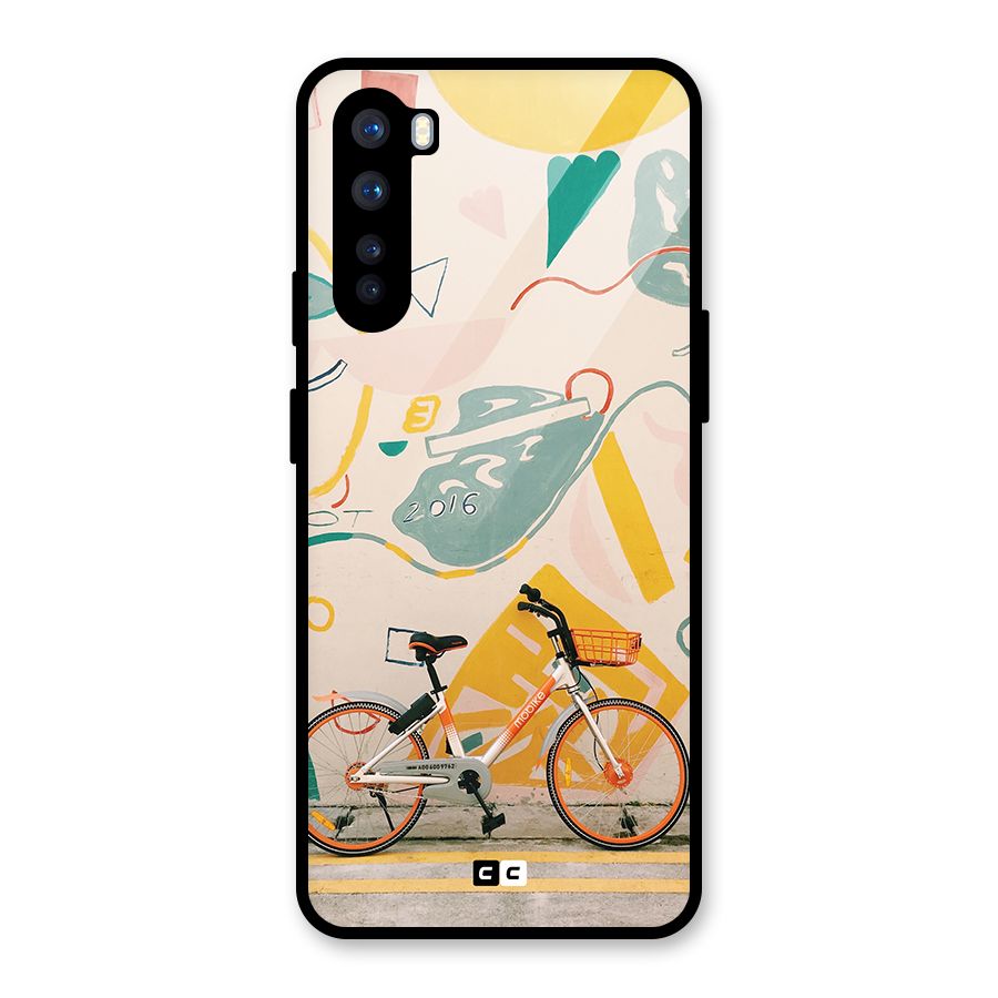 Street Art Bicycle Glass Back Case for OnePlus Nord