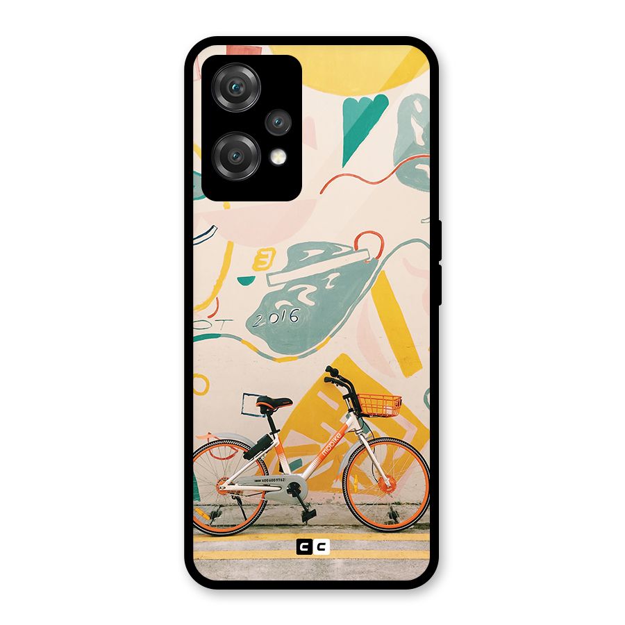 Street Art Bicycle Glass Back Case for OnePlus Nord CE 2 Lite 5G