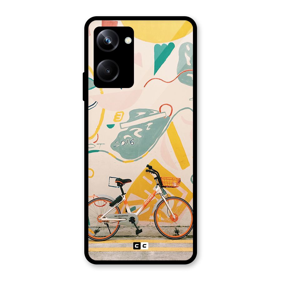 Street Art Bicycle Glass Back Case for Realme 10 Pro