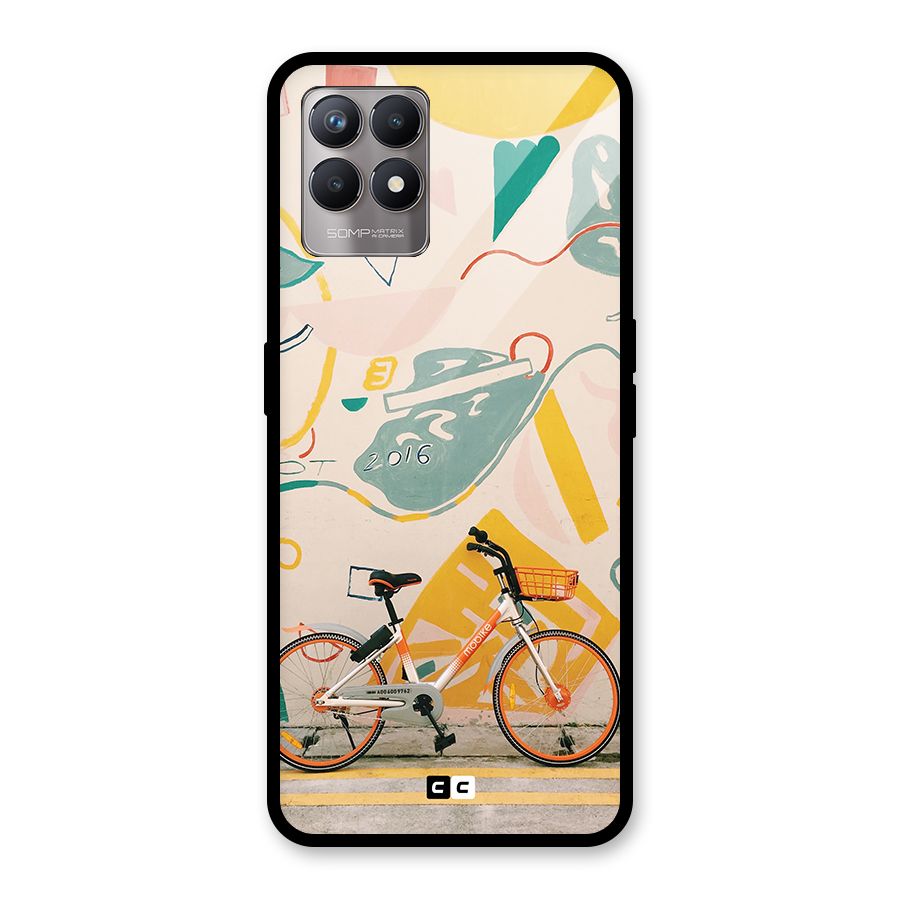 Street Art Bicycle Glass Back Case for Realme Narzo 50