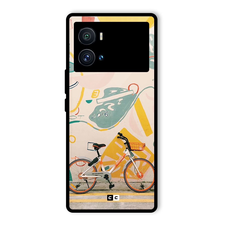 Street Art Bicycle Glass Back Case for Vivo iQOO 9 Pro