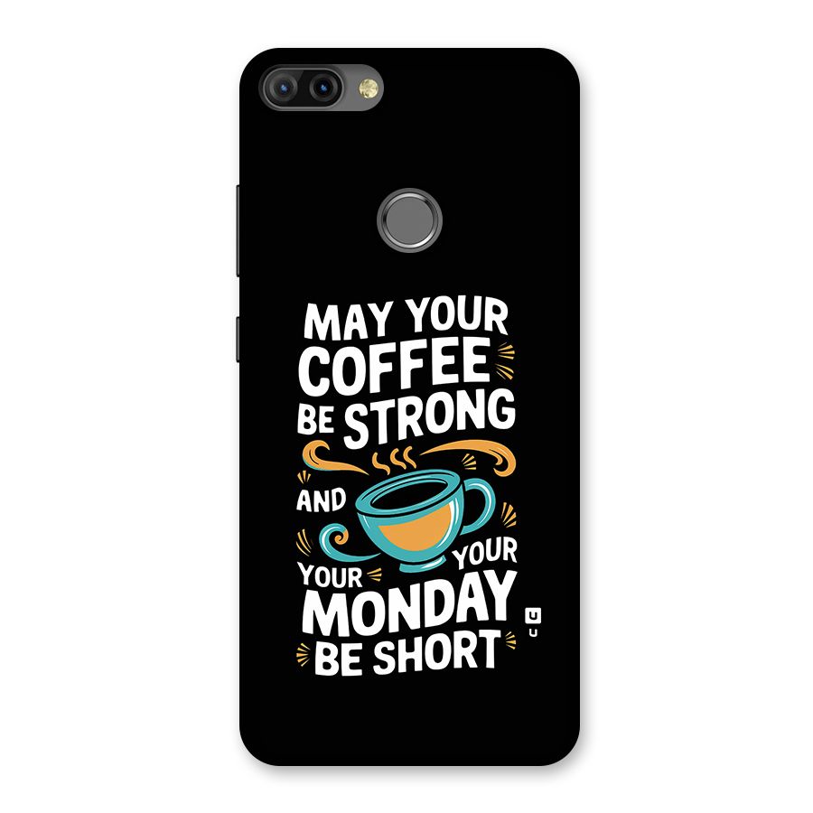 Strong Coffee Back Case for Infinix Hot 6 Pro