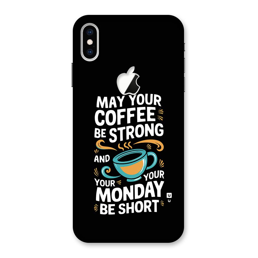 Strong Coffee Back Case for iPhone XS Max Apple Cut