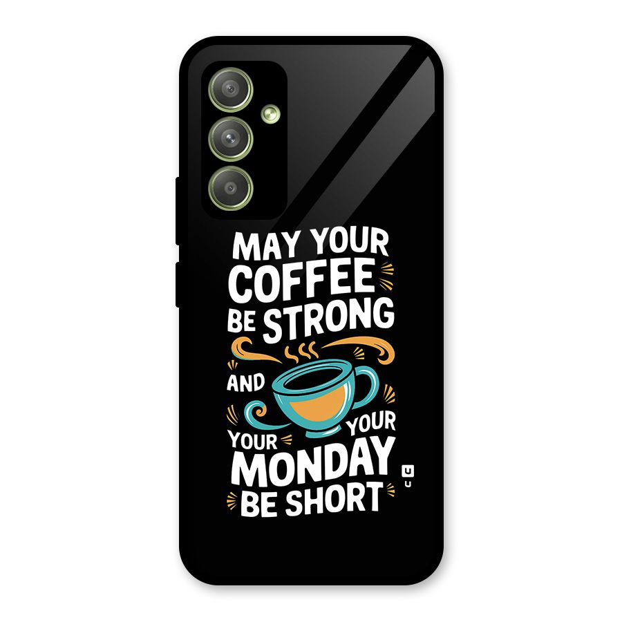 Strong Coffee Glass Back Case for Galaxy A54