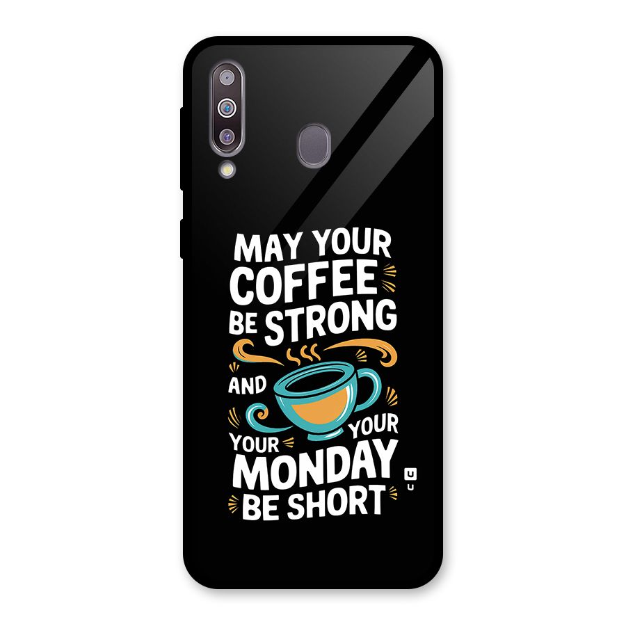 Strong Coffee Glass Back Case for Galaxy M30