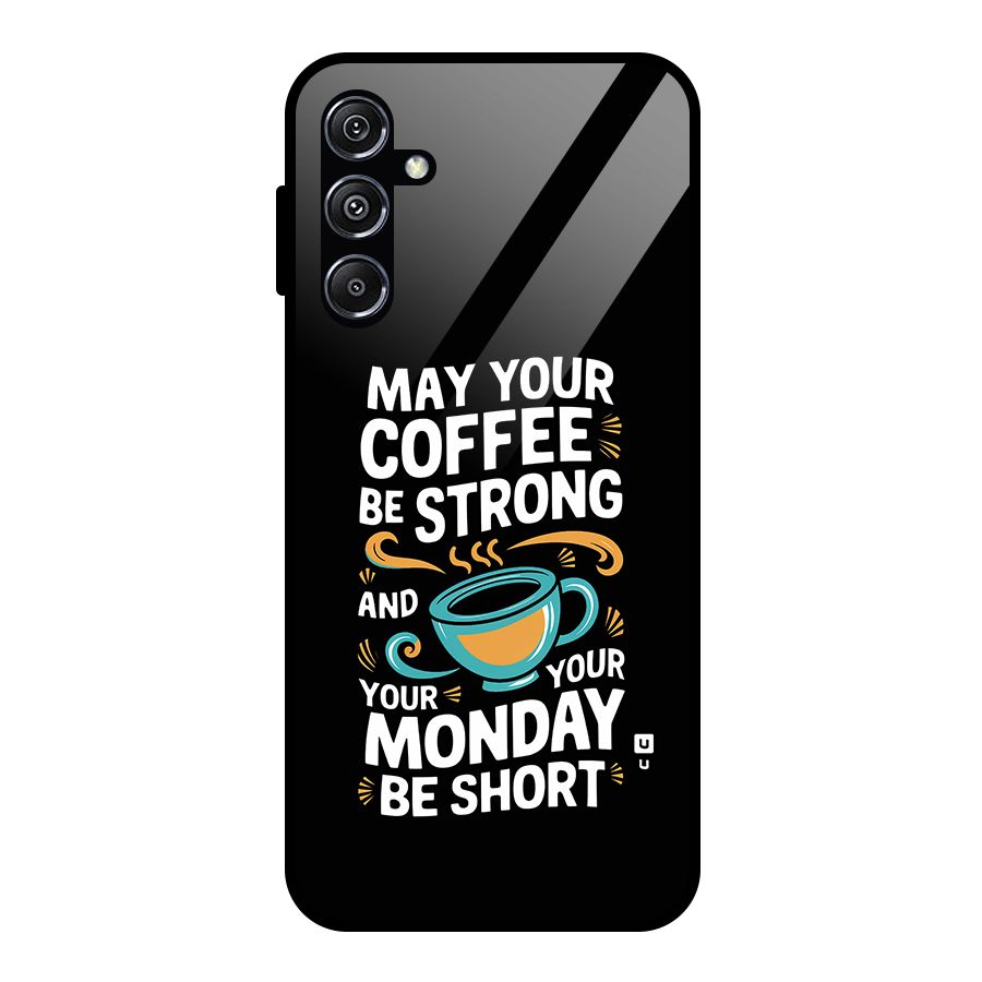 Strong Coffee Glass Back Case for Galaxy M34 5G