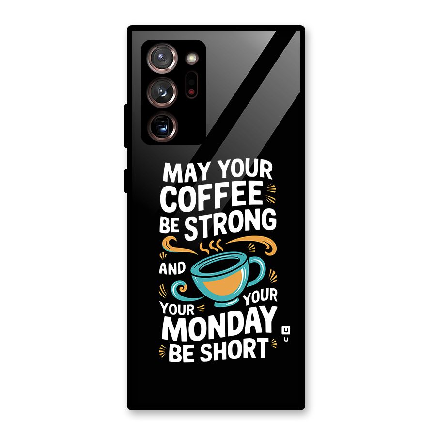 Strong Coffee Glass Back Case for Galaxy Note 20 Ultra 5G