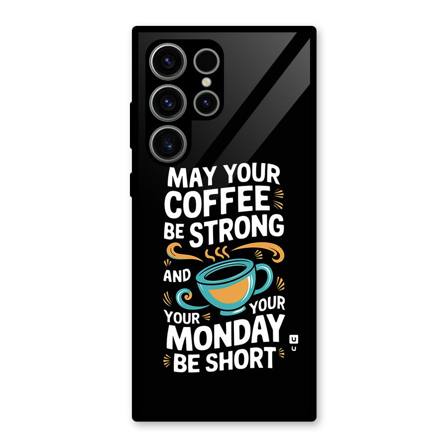 Strong Coffee Glass Back Case for Galaxy S23 Ultra