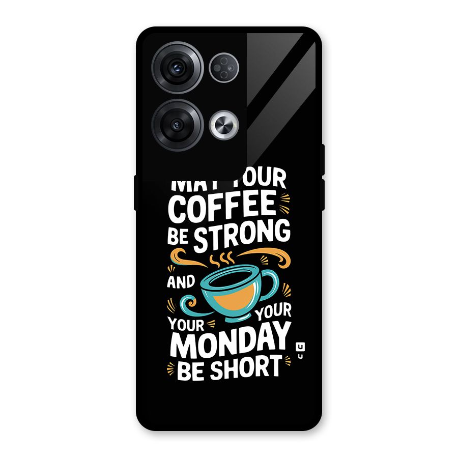 Strong Coffee Glass Back Case for Oppo Reno8 Pro 5G