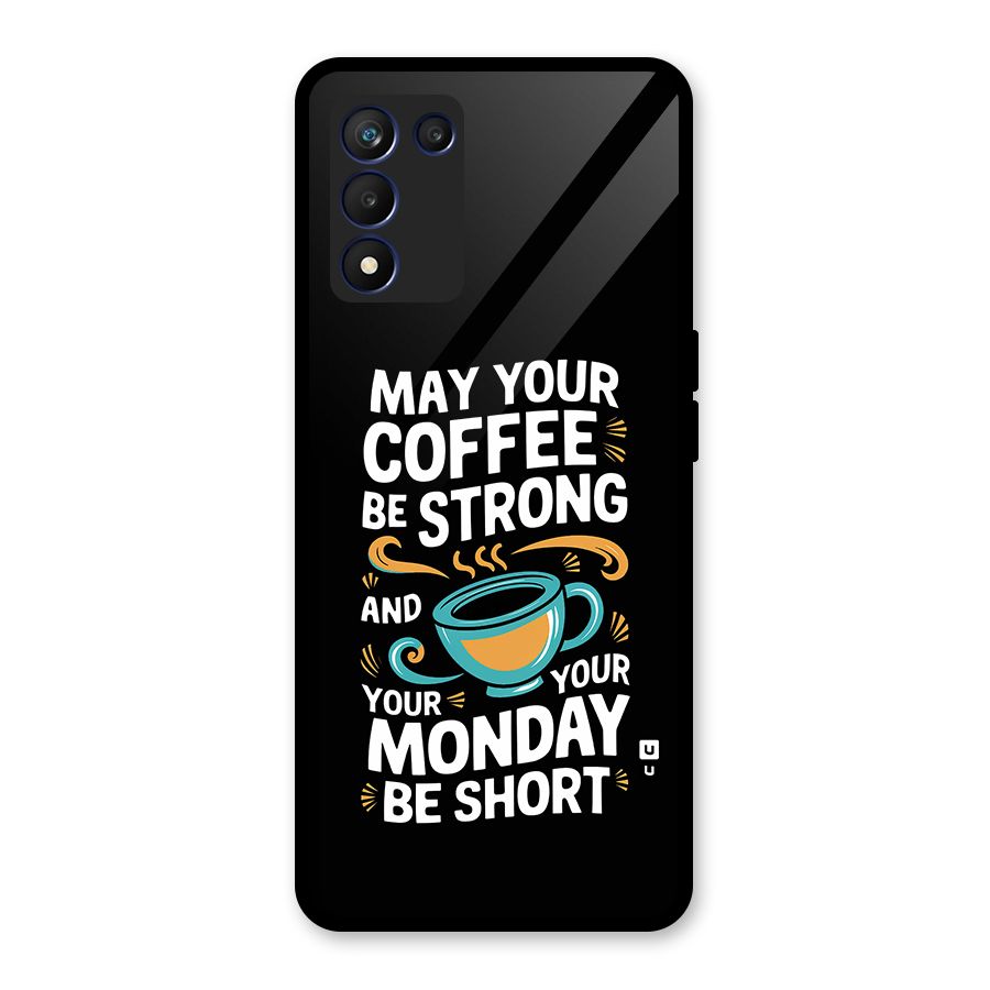 Strong Coffee Glass Back Case for Realme 9 5G Speed