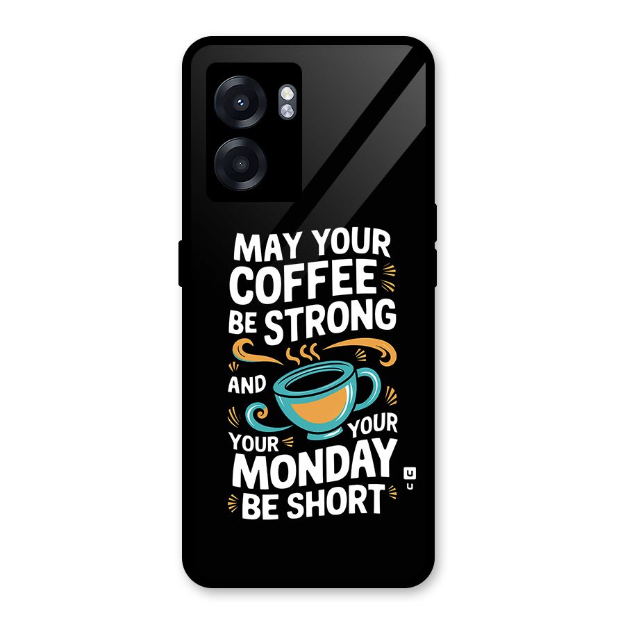 Strong Coffee Glass Back Case for Realme Narzo 50 5G