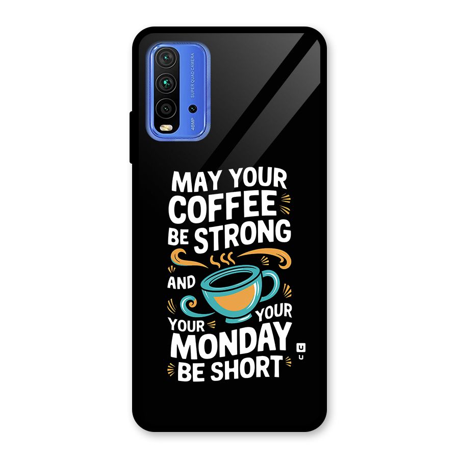 Strong Coffee Glass Back Case for Redmi 9 Power