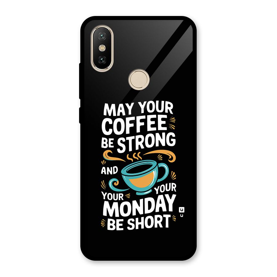 Strong Coffee Glass Back Case for Redmi A2