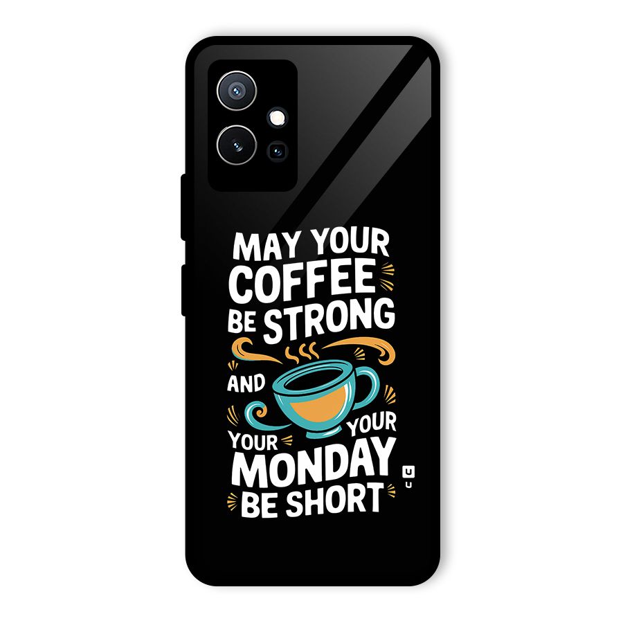 Strong Coffee Glass Back Case for Vivo T1 5G