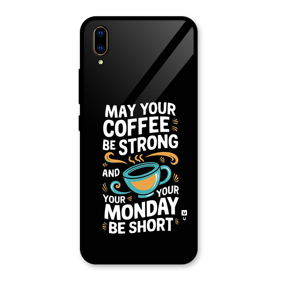 Strong Coffee Glass Back Case for Vivo V11 Pro