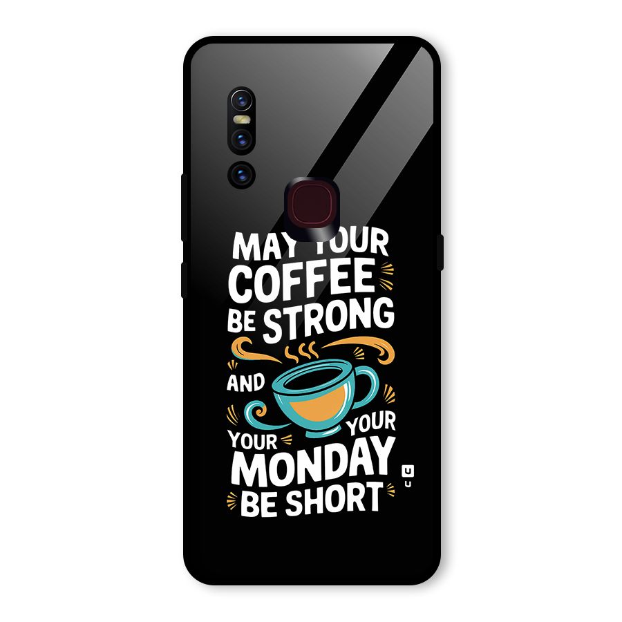 Strong Coffee Glass Back Case for Vivo V15