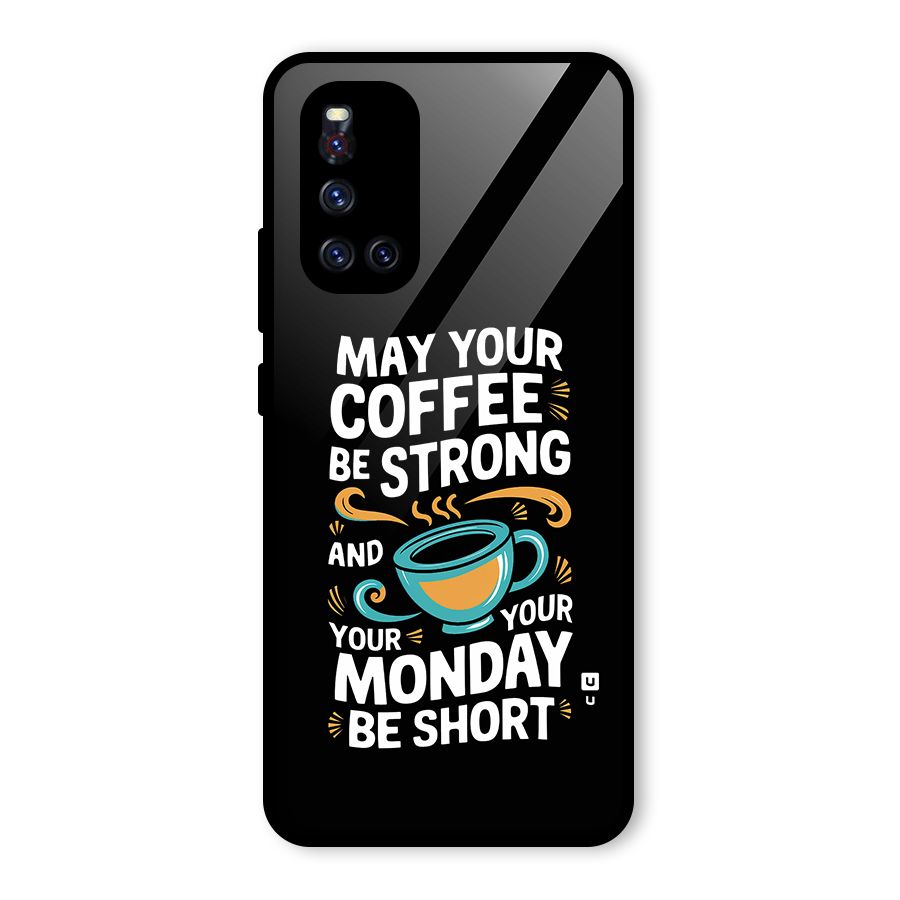 Strong Coffee Glass Back Case for Vivo V19