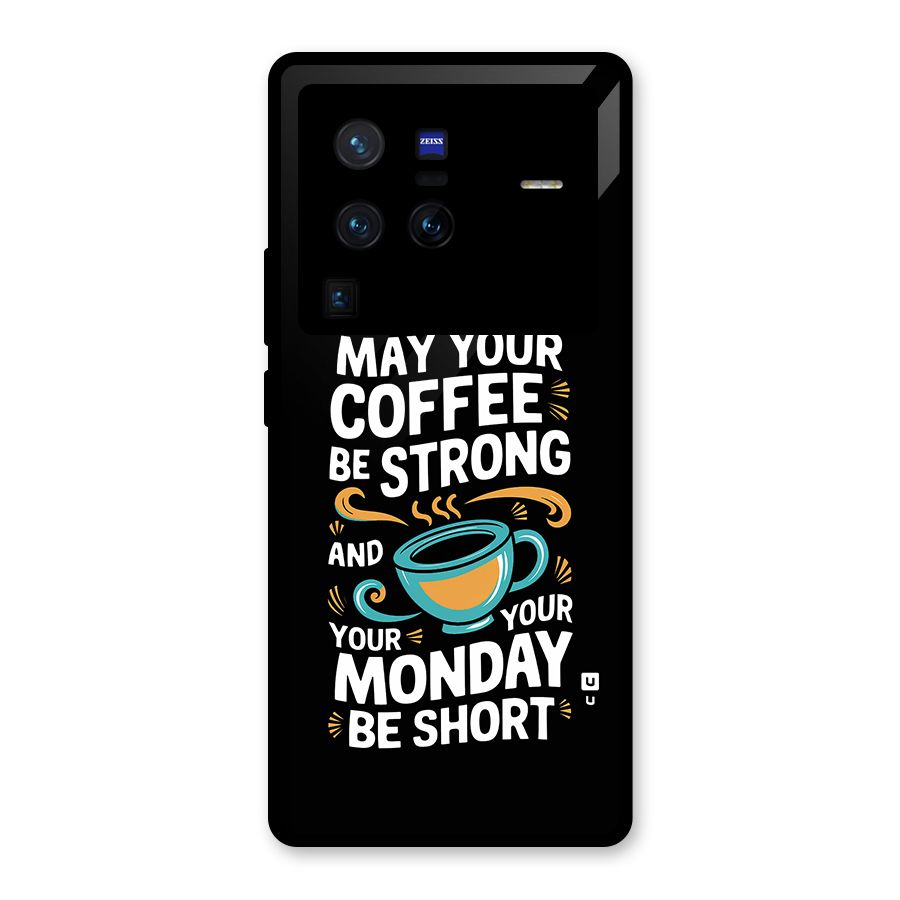 Strong Coffee Glass Back Case for Vivo X80 Pro