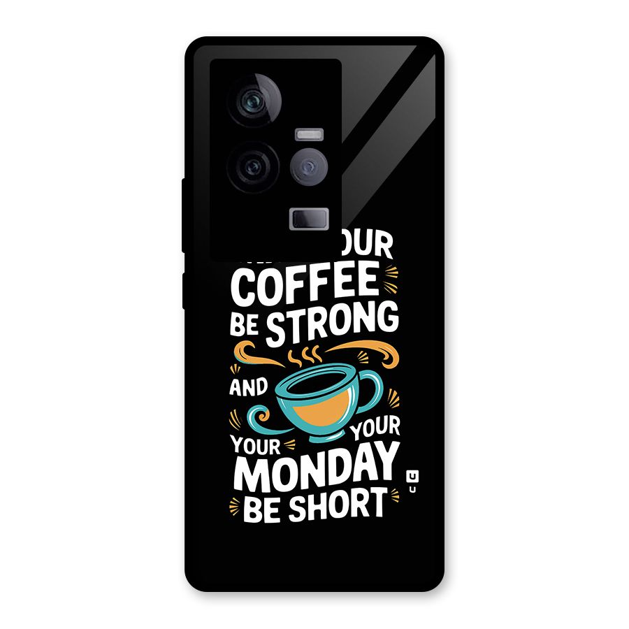 Strong Coffee Glass Back Case for Vivo iQOO 11 5G