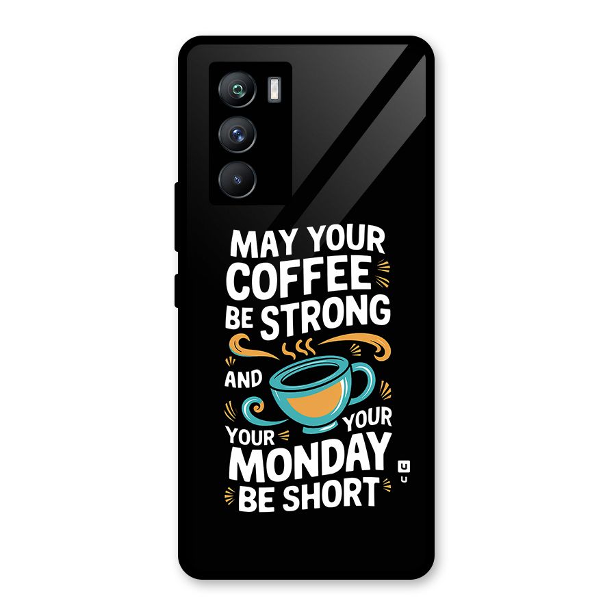 Strong Coffee Glass Back Case for Vivo iQOO 9 SE
