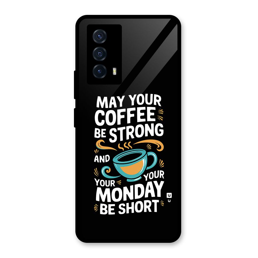 Strong Coffee Glass Back Case for Vivo iQOO Z5