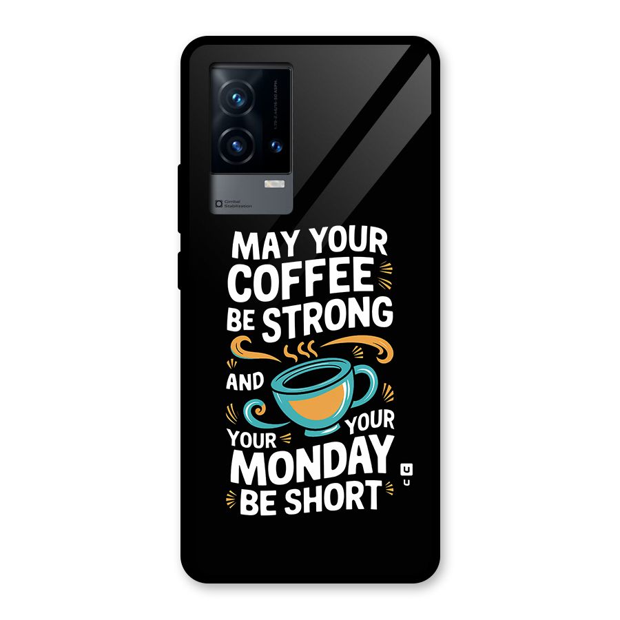 Strong Coffee Glass Back Case for iQOO 9 5G