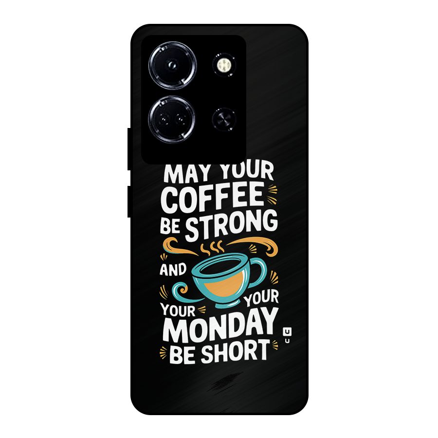 Strong Coffee Metal Back Case for Infinix Note 30 5G