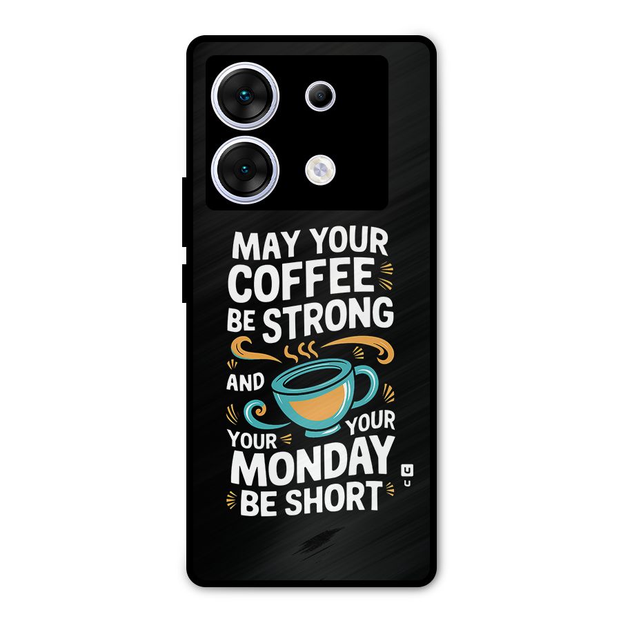 Strong Coffee Metal Back Case for Infinix Zero 30 5G