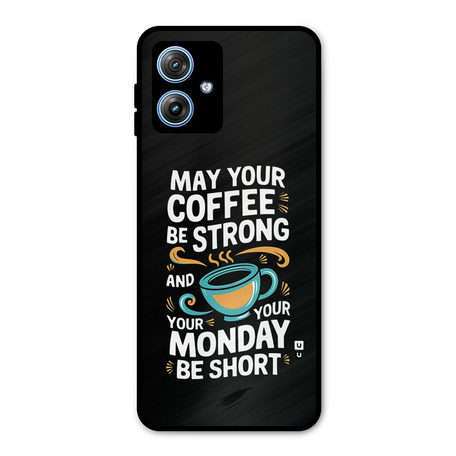Strong Coffee Metal Back Case for Moto G54