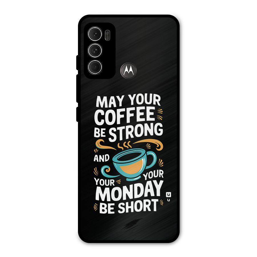 Strong Coffee Metal Back Case for Moto G60