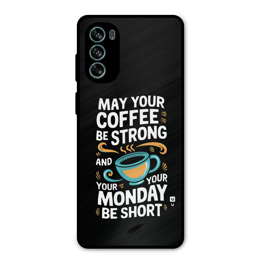 Strong Coffee Metal Back Case for Moto G62