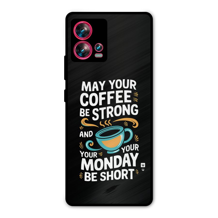 Strong Coffee Metal Back Case for Motorola Edge 30 Fusion
