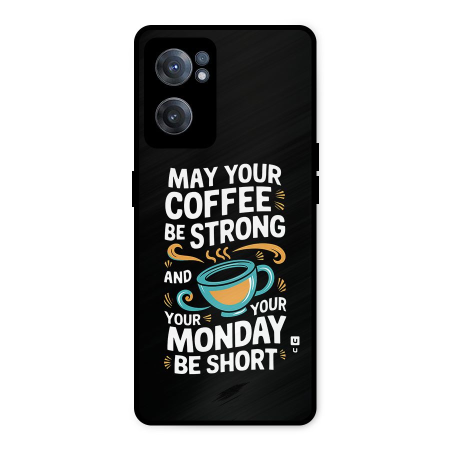 Strong Coffee Metal Back Case for OnePlus Nord CE 2 5G