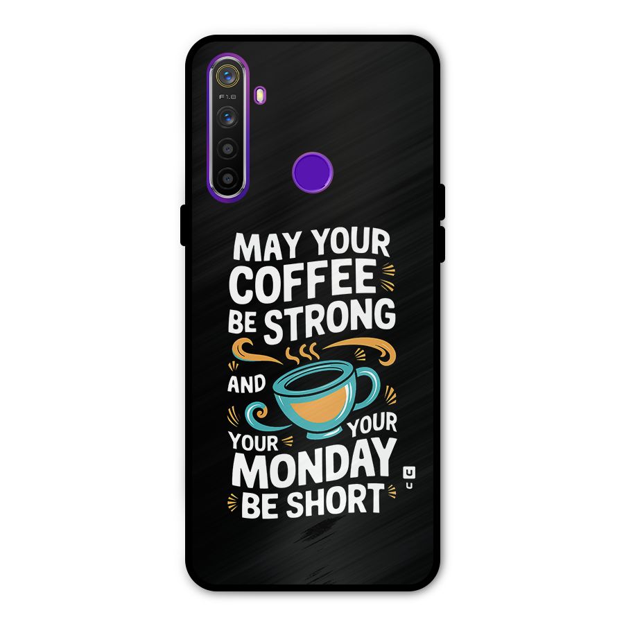 Strong Coffee Metal Back Case for Realme 5